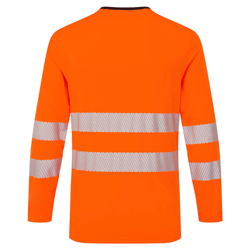 Portwest DX416 DX4 Hi-Vis Long Sleeve T-Shirt - HI-VIS T-SHIRTS