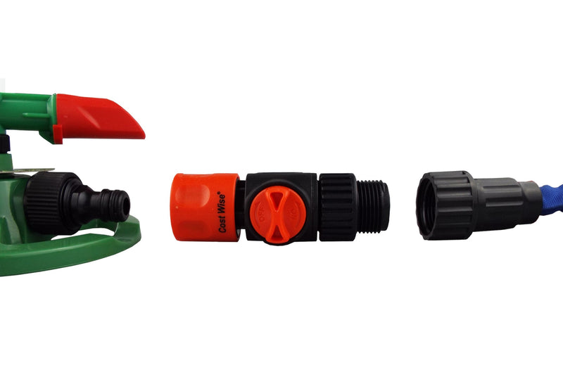 Cost Wise Female Connector with Valve and 3/4" BSPM Inlet - Home & Garden > Lawn & Garden Garden watering