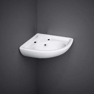Corner Basin in Alpine White - All Styles - Bathrooms