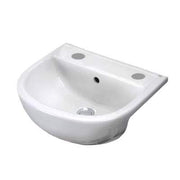 55cm Semi Recessed Basin in Alpine White - Bathrooms