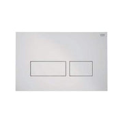 White Flush Plate with White Push Plates - All Styles - Bathrooms