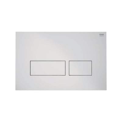 White Flush Plate with White Push Plates - All Styles - Bathrooms