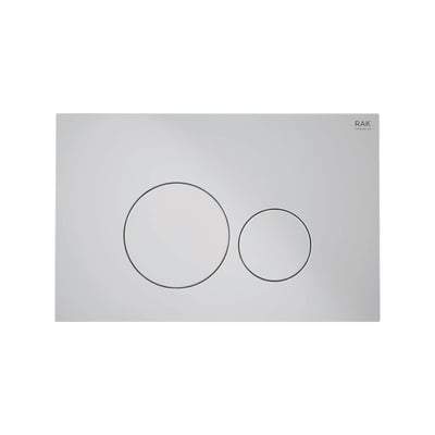 Matt Chrome Flush Plate with Matt Chrome Push Plates - All Styles - Bathrooms