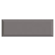 Subway Dark Grey Bevel Décor - Tiles