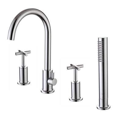 4 Hole Deck Mounted Bath Shower Mixer Tap - Bathrooms