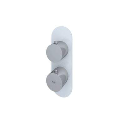 Round Single Outlet Thermostatic Concealed Shower Valve - All Colours - Bathrooms