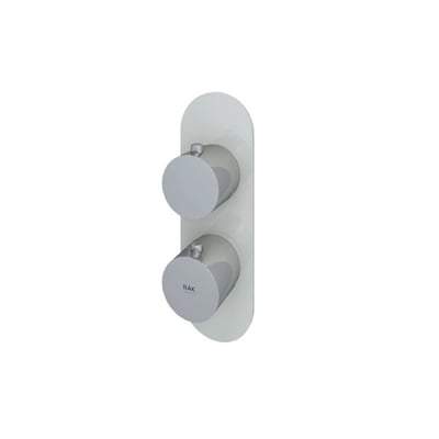 Round Single Outlet Thermostatic Concealed Shower Valve - All Colours - Bathrooms