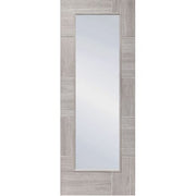 White Grey Ravenna Internal Laminate Clear Glass Door -