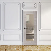 White Grey Ravenna Internal Laminate Clear Glass Door -