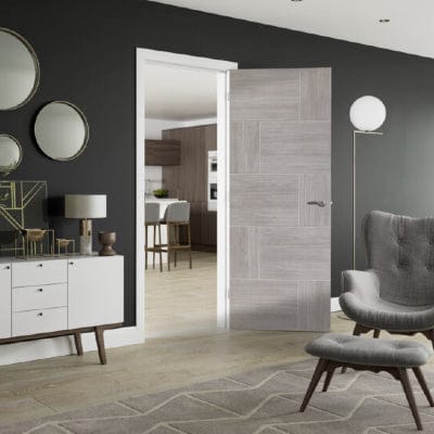 White Grey Ravenna Internal Laminate Door -