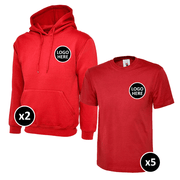 Uneek Hoodie & T-Shirts Bundle - 7 Items - BUNDLE