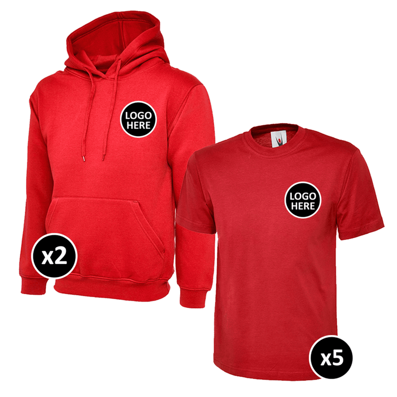 Uneek Hoodie & T-Shirts Bundle - 7 Items - BUNDLE
