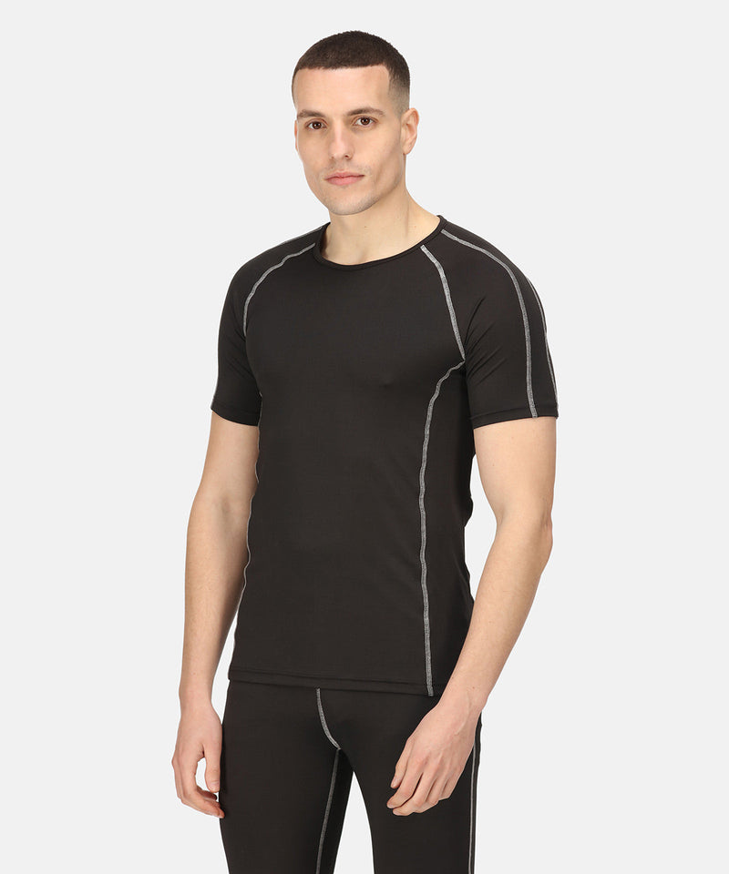 Regatta Professional Pro Black Work Short Sleeve Baselayer T-shirt Sizes S to 3XL - Sustainable Workwear Range
