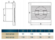 Rico Bathroom Fan 120mm Model S - Home & Garden > Household Appliances > Climate Control Appliances > Fans > Ventilation Fans