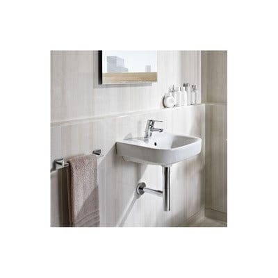 Debba Ceramic Wall Hung 350mm Basin - 1 Tap Hole - Bathrooms