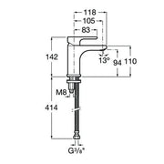 Victoria V2 Smooth Body Basin Mixer Tap - Bathrooms