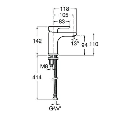 Victoria V2 Smooth Body Basin Mixer Tap - Bathrooms