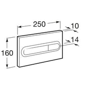 PL1 In-Wall Dual Flush Toilet Plate - All Colours - Bathrooms