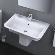 The Gap Basin with Semi Pedestal 1 Tap Hole - 550 x 470 x 140mm - Bathrooms