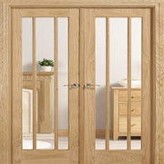 Lincoln Oak Unfinished 6 Glazed Clear Light Panels Interior Room Divider - 2031mm x 1246mm - Doors