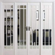 Manhattan White Primed 36 Glazed Clear Bevelled Light Panels Interior Room Divider - 2031mm x 2478mm - Doors