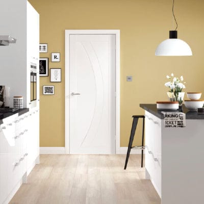 Salerno Internal White Primed Fire Door - 1981 x 762 x 44mm -