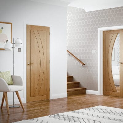 Salerno Pre-Finished Internal Oak Fire Door -