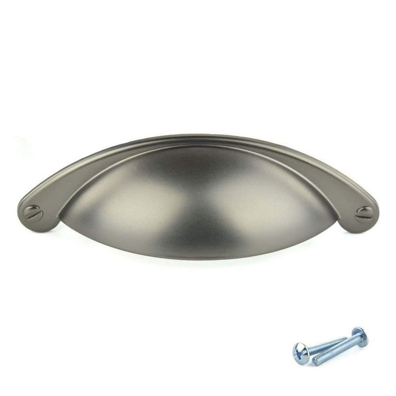 Satin Black Drawer Cup Pull Handle M4TEC Forfar Z3 - Hardware > Hardware Accessories > Cabinet Hardware > Cabinet Knobs & Handles Cabinet Knobs & Handles