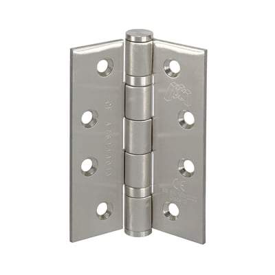 Satin Stainless Steel Butt Hinge - 4" x 3" x 3mm (Pack of 3) - Doors