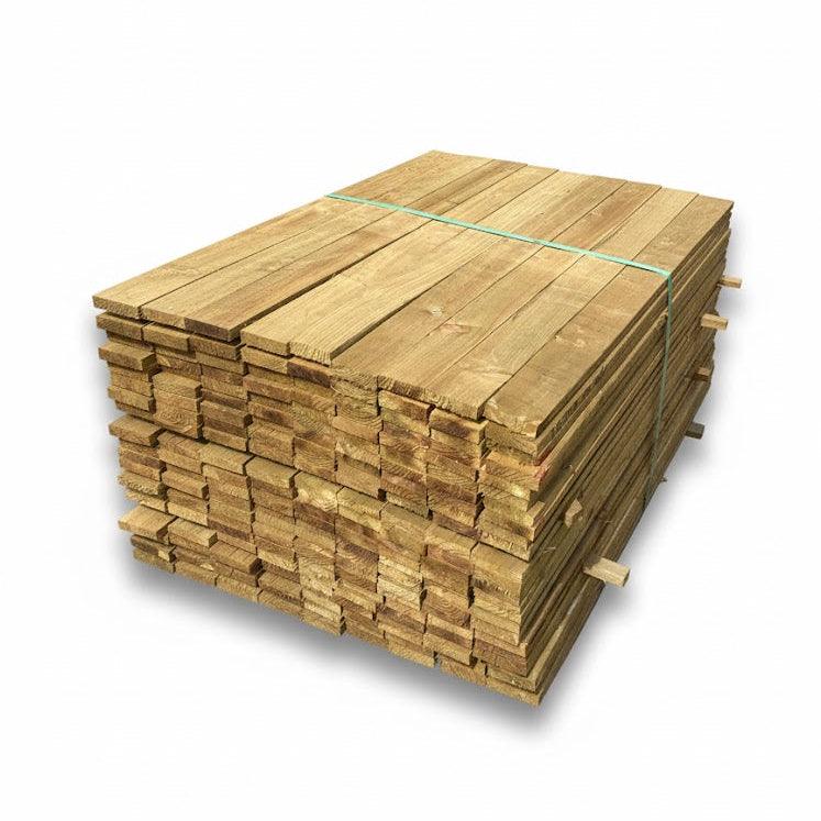 Sawn Treated Timber 75 x 19 x 3600mm (3x1) - £3.75 Inc Vat - Hardware > Building Materials > Lumber & Sheet Stock > Softwood Lumber Sawn Treated Timber