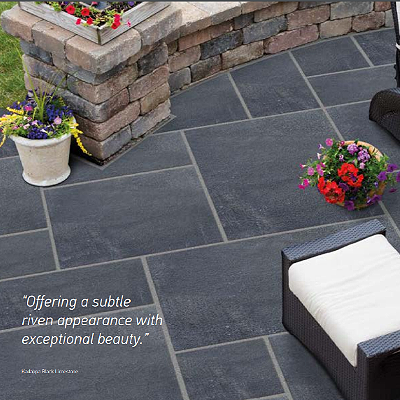 Indian Limestone Patio Pack Kadappa Black (84 Slabs - 15.2m2 per Pack) -