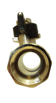 Brass Nickel-Plated Butterfly Valve 3/4" BSPM-F - Home & Garden > Lawn & Garden Tech Hose & Fittings
