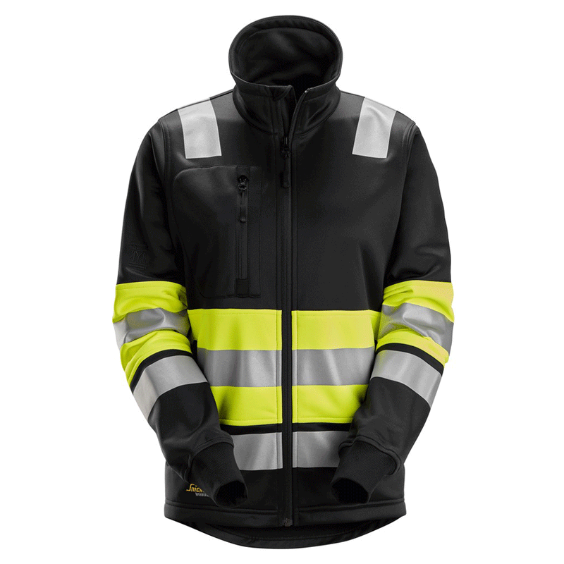 Snickers 8077 Hi-Vis Cl 1 Women Full Zip Jacket - WOMENS HI-VIS CLOTHING