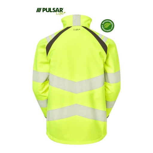 PULSAR® LIFE LFE915 GRS Hi-Vis Softshell Jacket Yellow - HI-VIS JACKETS & COATS
