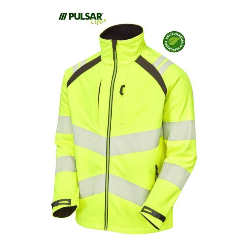 PULSAR® LIFE LFE915 GRS Hi-Vis Softshell Jacket Yellow - HI-VIS JACKETS & COATS