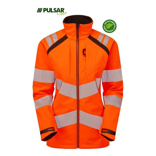 PULSAR® LIFE LFE916 GRS Hi-Vis Softshell Jacket Orange - HI-VIS JACKETS & COATS