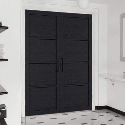 Soho Dark Charcoal Panelled Pre-Finished Internal Door - 1981mm x 838mm -