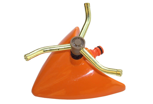 3-Arm Revolving Sprinkler Orange Leaf - Home & Garden > Lawn & Garden > Watering & Irrigation > Sprinklers & Sprinkler Heads > Sprinklers Garden watering