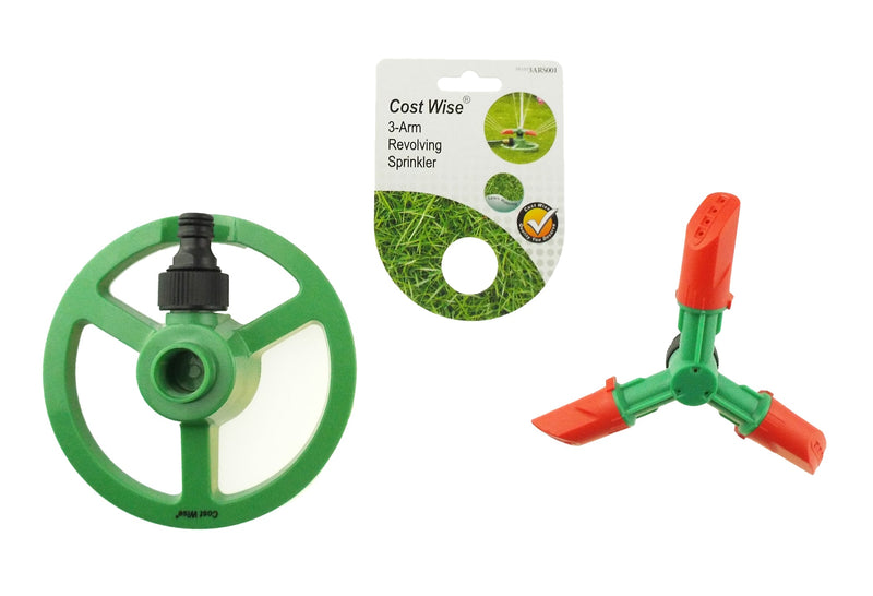 Cost Wise 3-Arm Revolving Sprinkler - Home & Garden > Lawn & Garden > Watering & Irrigation > Sprinklers & Sprinkler Heads > Sprinklers Garden watering