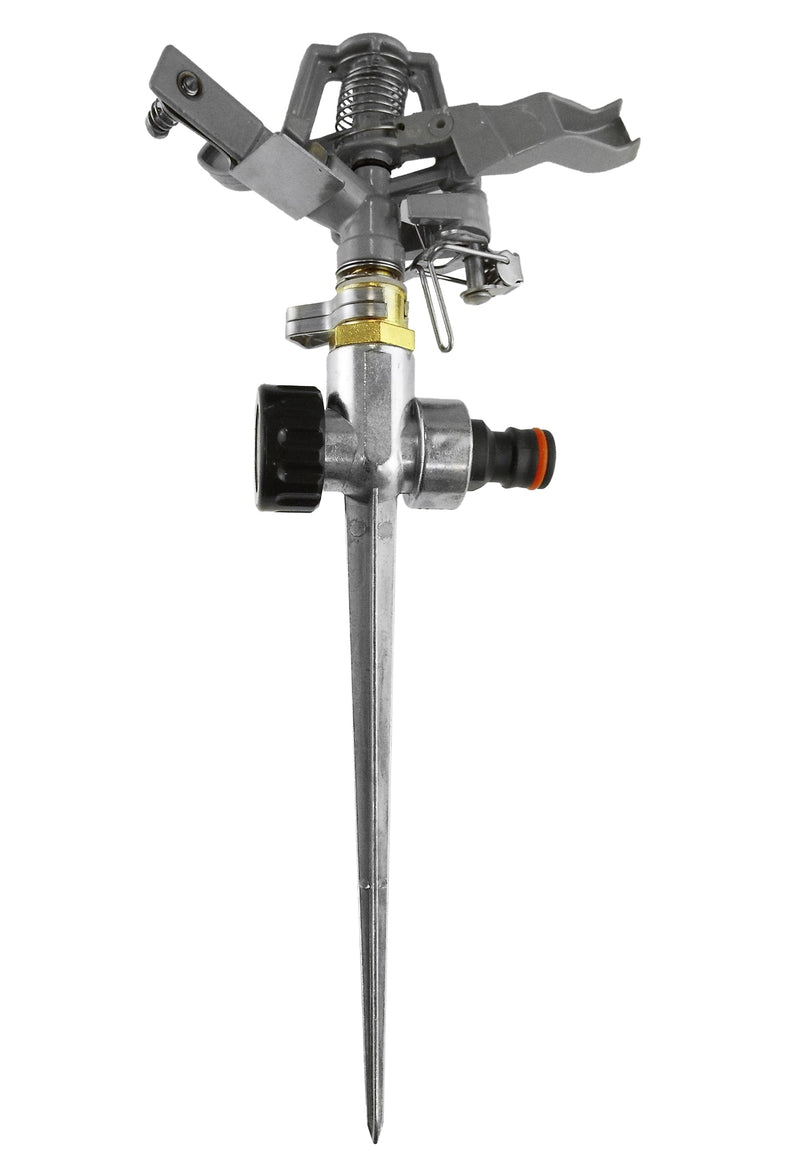 Pulsating Lawn Sprinkler - Metal with Metal Spike - Home & Garden > Lawn & Garden > Watering & Irrigation > Sprinklers & Sprinkler Heads > Sprinklers Garden watering