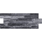 St Moritz Wall Cladding - Black 400mm x 160mm (12 per Pack - 0.77m2) - Outdoor & Garden