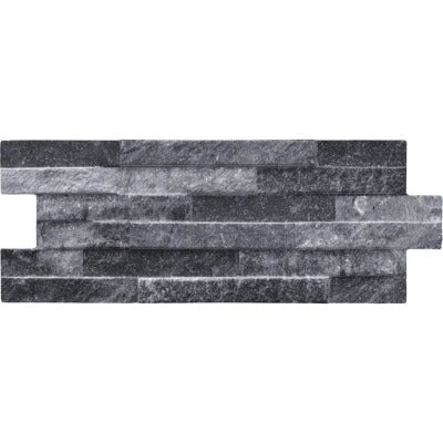 St Moritz Wall Cladding - Black 400mm x 160mm (12 per Pack - 0.77m2) - Outdoor & Garden
