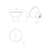 Stainless Steel Cupboard Knob Cabinet Handle M4TEC Durness C9 - Hardware > Hardware Accessories > Cabinet Hardware > Cabinet Knobs & Handles Cabinet Knobs & Handles