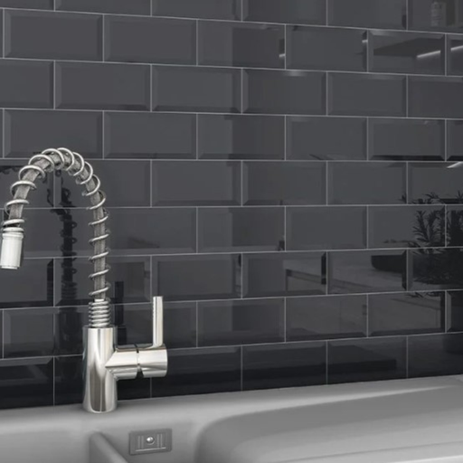 Subway Nero Bevel Décor - All Sizes - Subway Tiles
