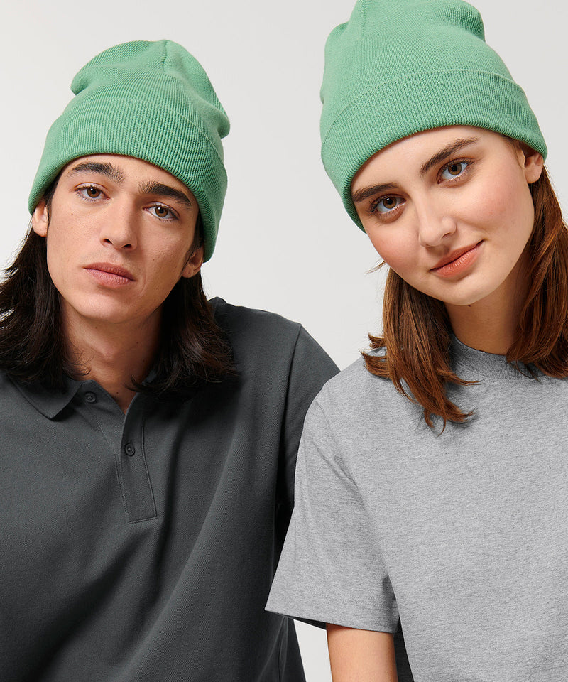 Rib Unisex Work Beanie Hat Organic and Recycled Materials - Sustainable Workwear Range