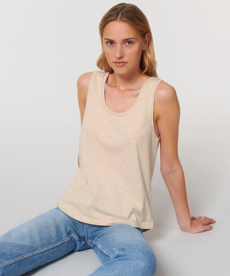 Organic Cotton Womens Medium-fit Work Tank Top Sizes XS to 2XL - Sustainable Workwear Range