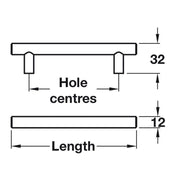 T-Bar Antique Copper Cupboard Door Cabinet Handle M4TEC Belmont W5 - Hardware > Hardware Accessories > Cabinet Hardware > Cabinet Knobs & Handles Cabinet Knobs & Handles