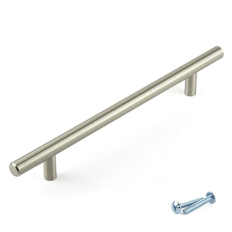 T-Bar Brushed Nickel Cupboard Door Cabinet Handle M4TEC Balintore D4 - Hardware > Hardware Accessories > Cabinet Hardware > Cabinet Knobs & Handles Cabinet Knobs & Handles