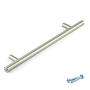 T-Bar Brushed Nickel Cupboard Door Cabinet Handle M4TEC Balintore D4 - Hardware > Hardware Accessories > Cabinet Hardware > Cabinet Knobs & Handles Cabinet Knobs & Handles