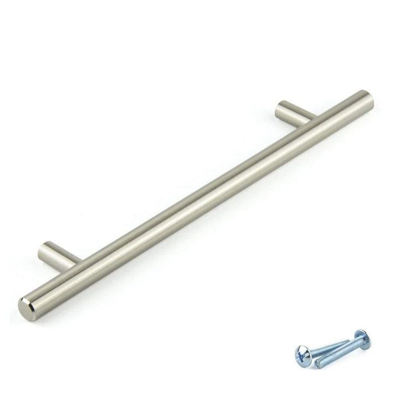 T-Bar Brushed Nickel Cupboard Door Cabinet Handle M4TEC Balintore D4 - Hardware > Hardware Accessories > Cabinet Hardware > Cabinet Knobs & Handles Cabinet Knobs & Handles